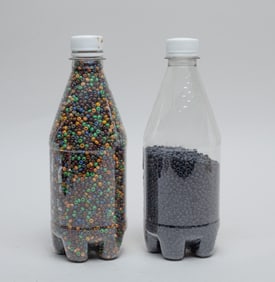 Two Bottles of Old Seed Beads