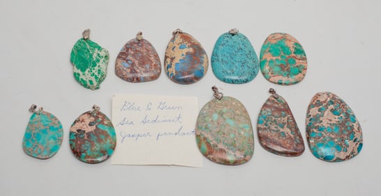 AZ Turquoise Like Blue Dream Stone Pendants