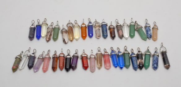 Collectible Large Set Gemstone Pendants