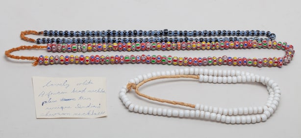 African Congo Glass Trade Beads Necklace