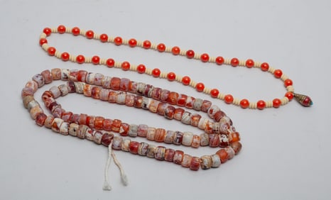 Chinese Cameo Agate & Stone Beads
