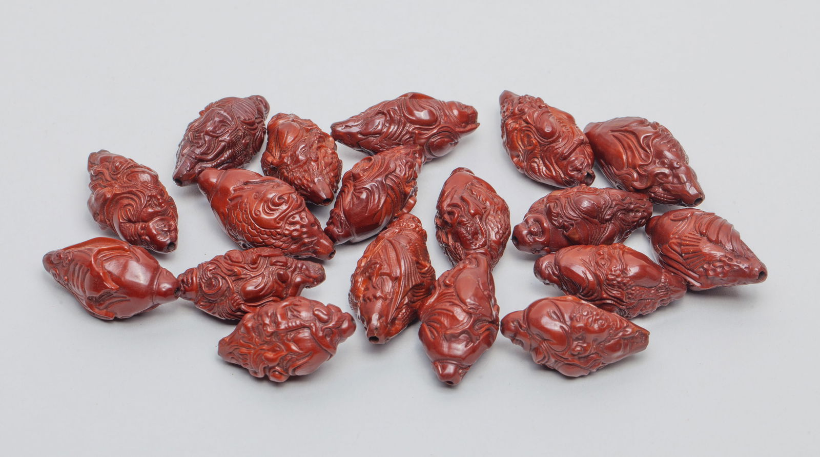 Chinese Nuts Carved Beads of Buddha (1 of 9)