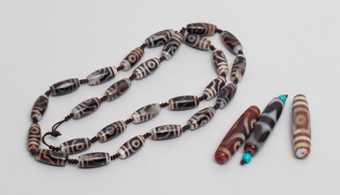 Chinese Sino-Tibetan Dzi Beads