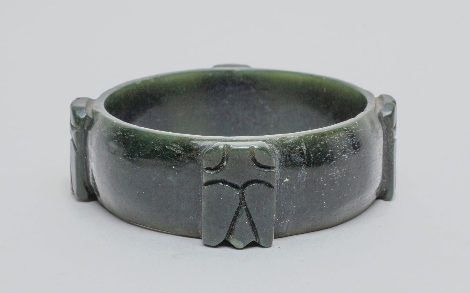 Chinese Spinach Jade Bangle (1 of 9)