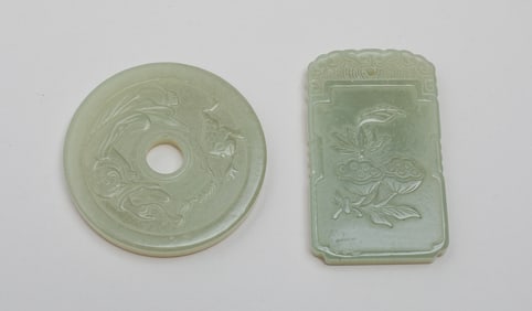 Two Chinese Jade Pendants