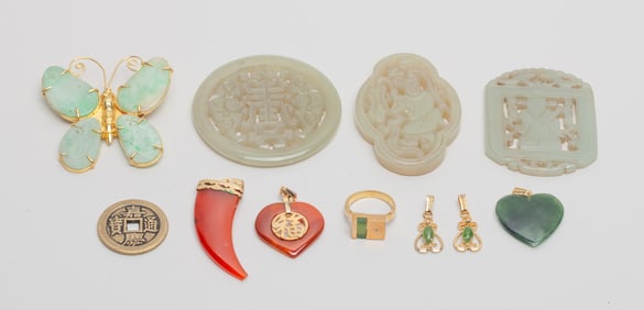 Chinese Jewelry of Jade, Jadeite & Cameo Agate