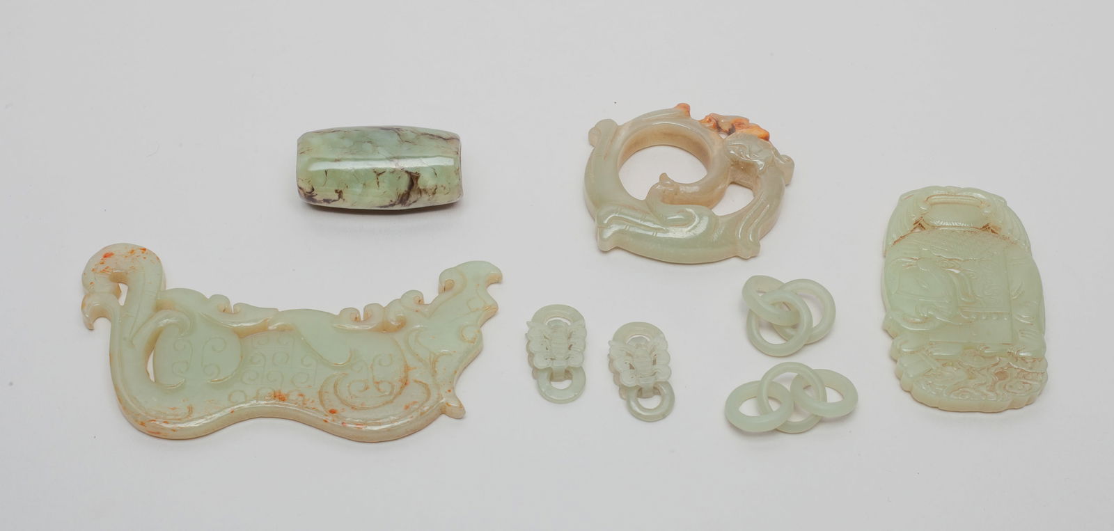 Estate Chinese Jade Carved Pendants (1 of 12)