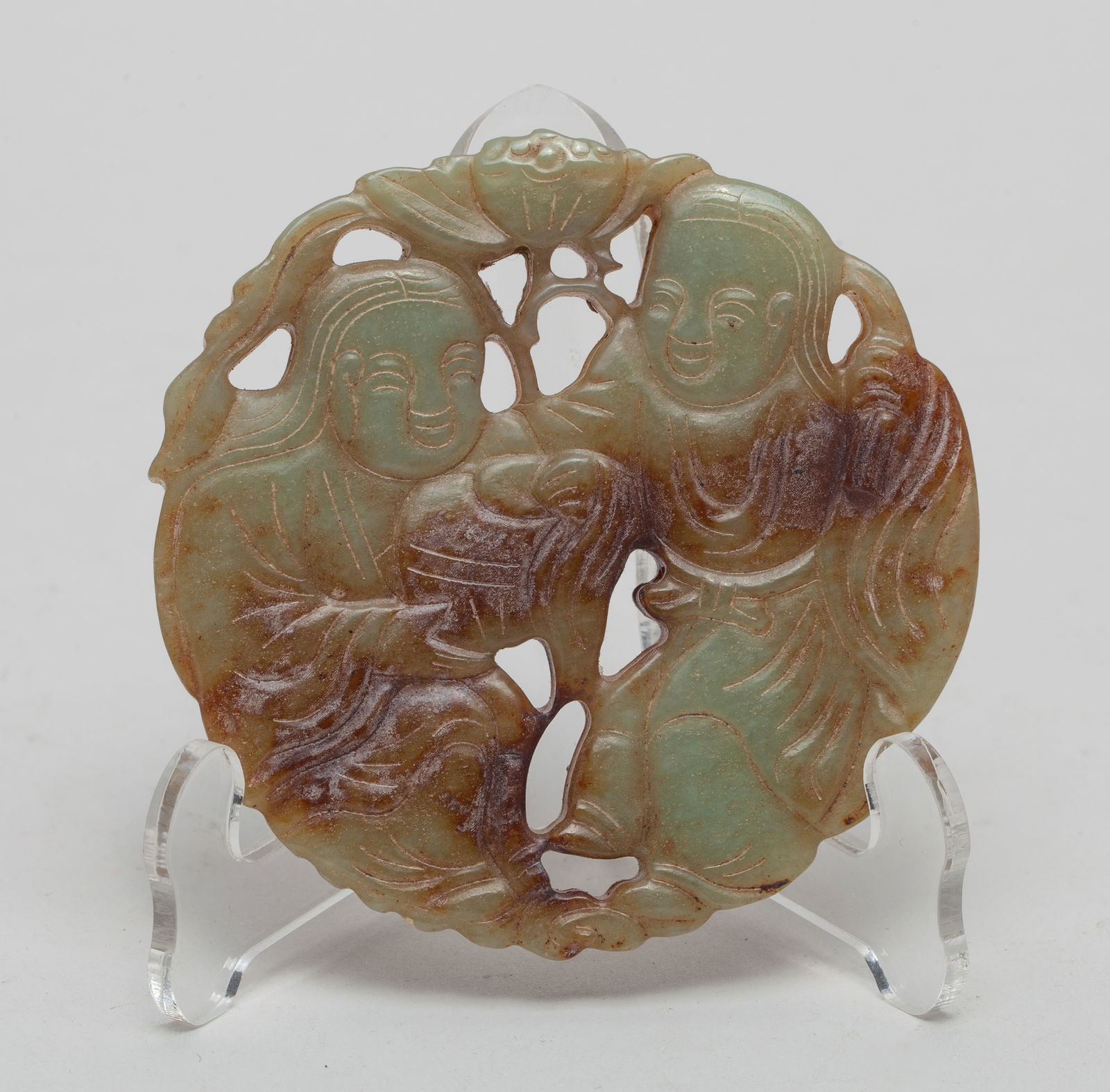 Large Chinese Jade/ Stone Pendant (1 of 9)