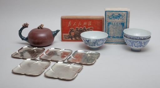 Chinese Vintage Tea Bricks & Porcelains