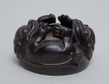 Chinese Wood Carved Beast Piece