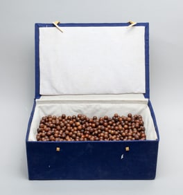 Estate Box of Chinese Agarwood Beads