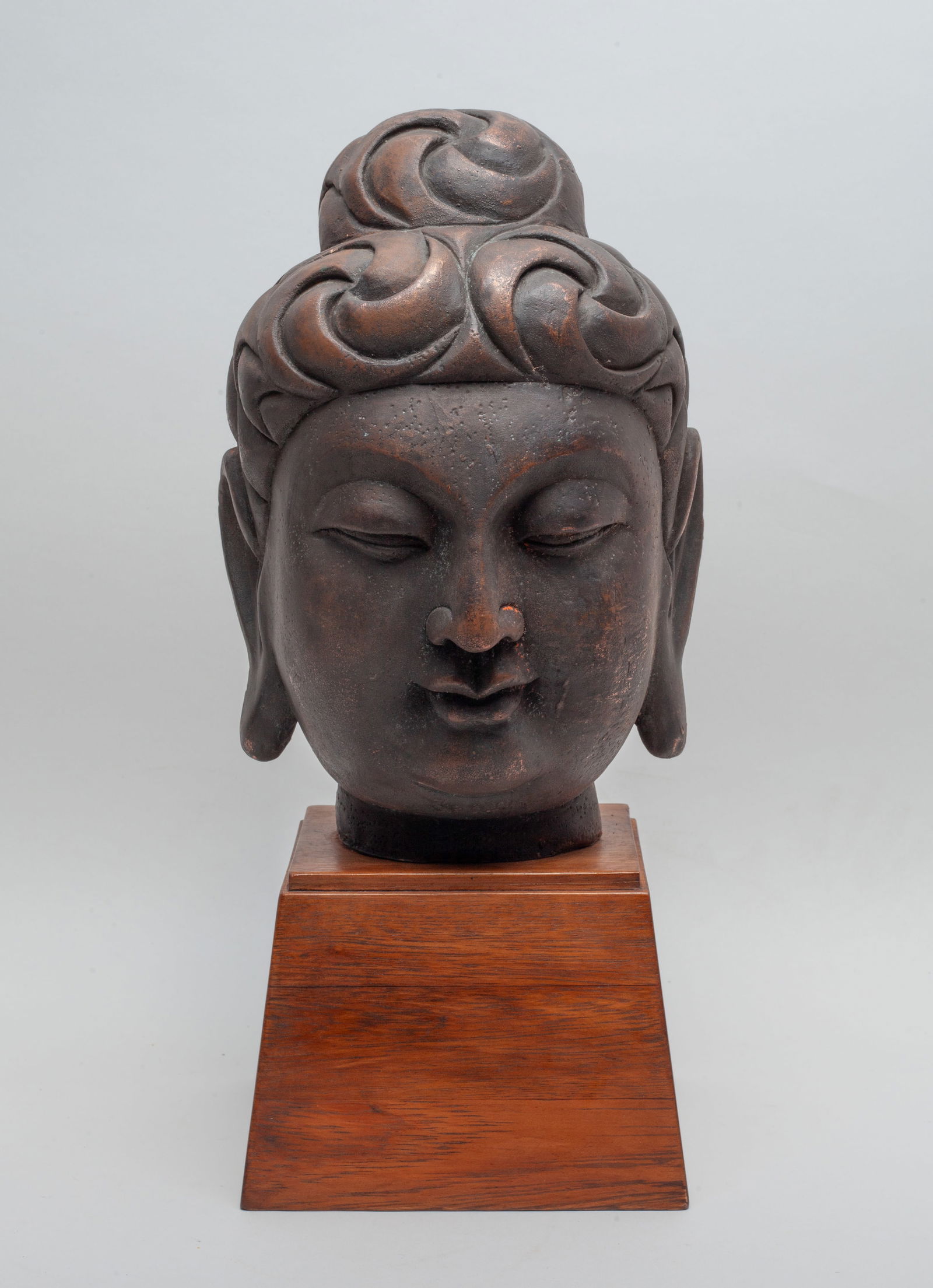 Chinese Bronze Buddha Head (1 of 11)