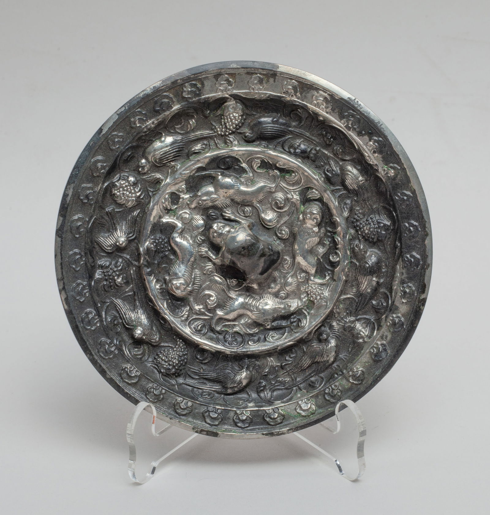 Estate Chinese Bronze Mirror (1 of 8)