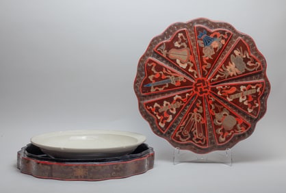 Large Chinese Ding Ware Porcelain Charger
