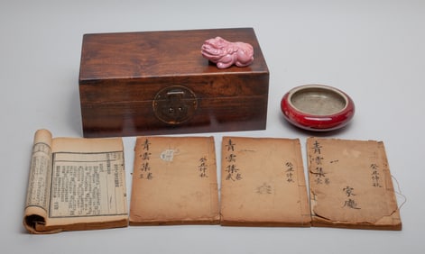 Chinese Writing Sets: Porcelains, Books