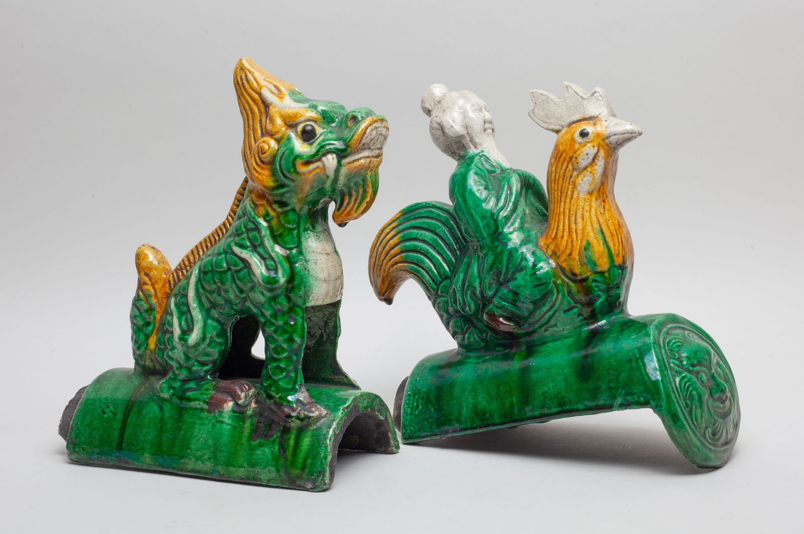 Two Chinese Stoneware Roof Tails (1 of 12)