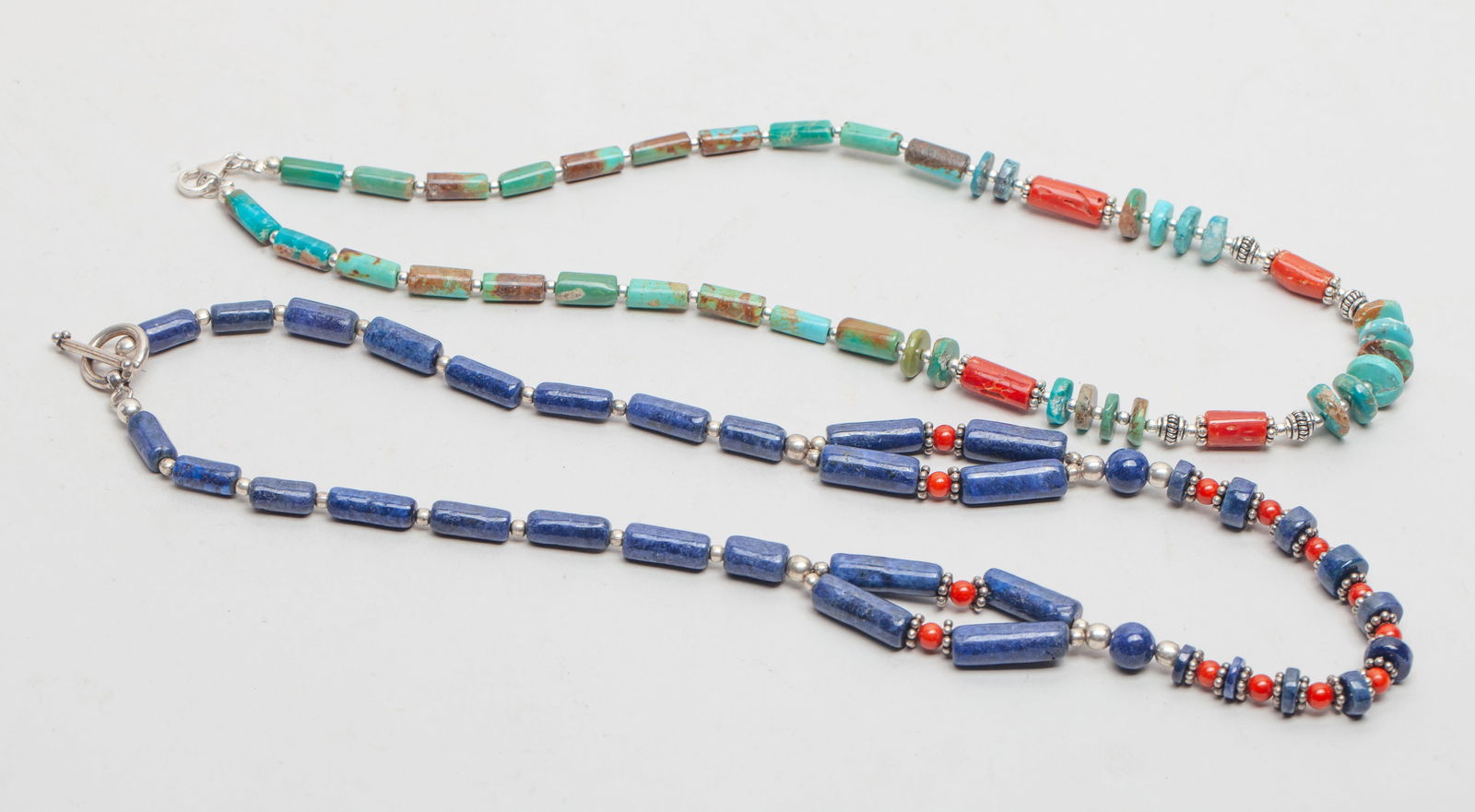 American Indian Type Lapis & Gemstone Necklaces (1 of 8)