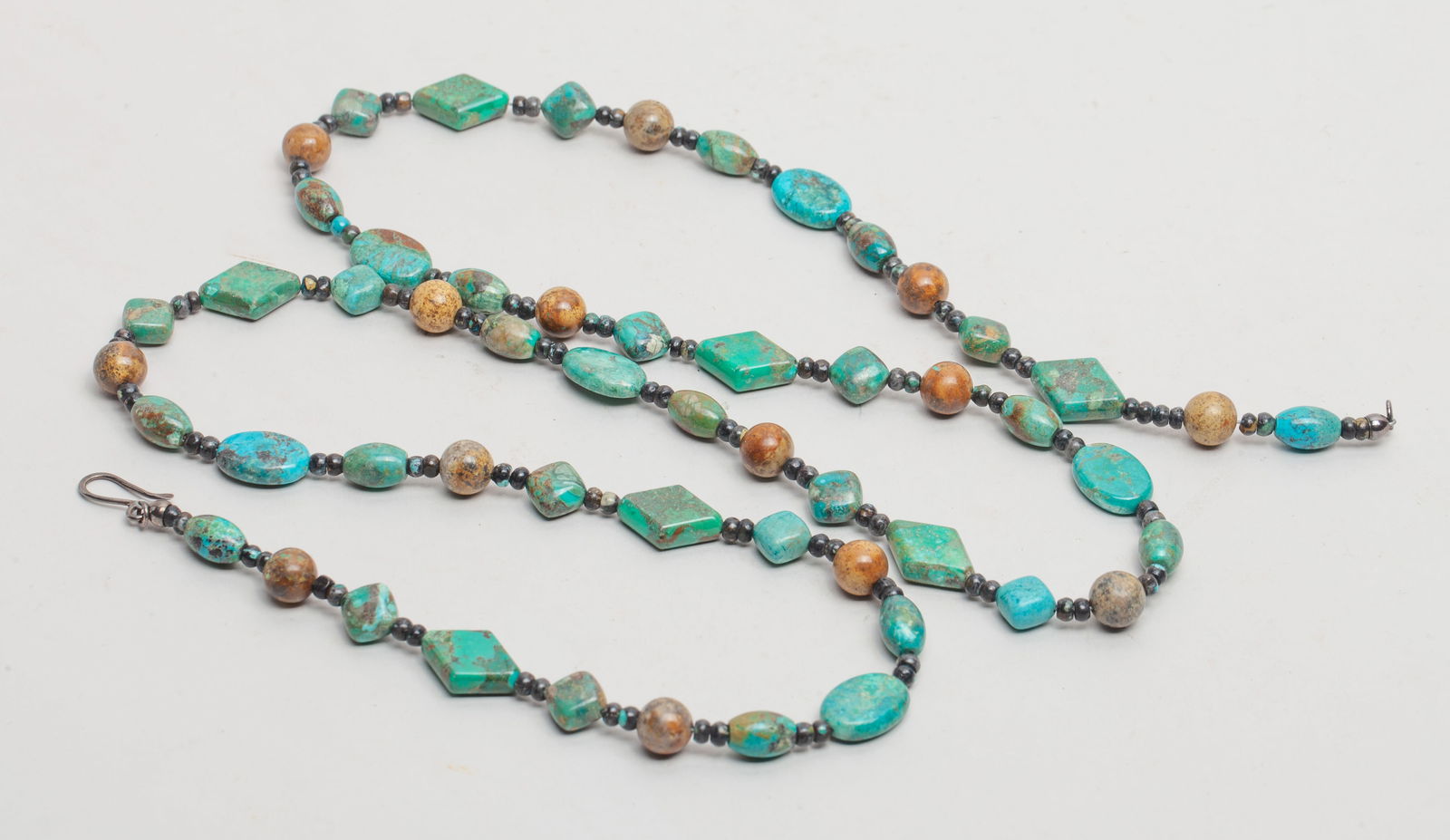 Zuni Type Turquoise Like & Jasper Necklace (1 of 6)