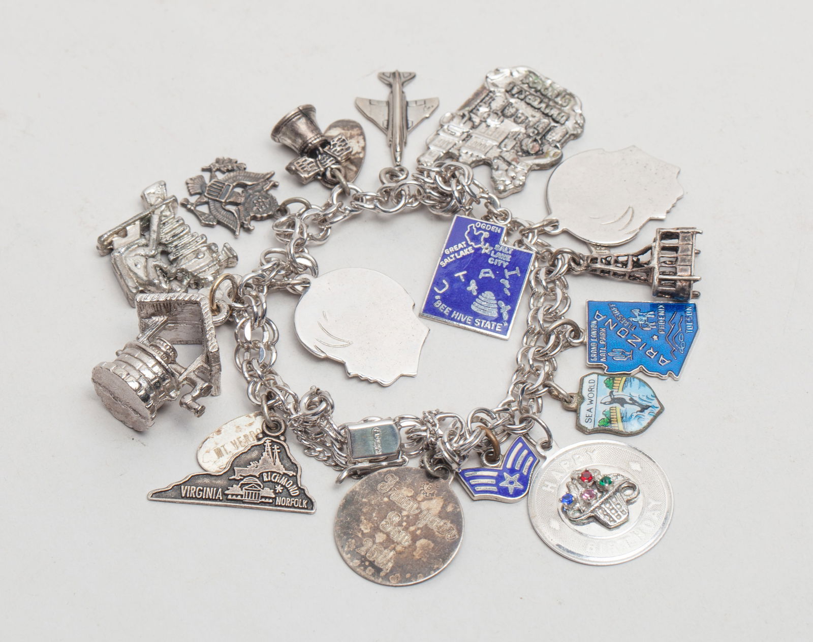 Sterling Silver Pendants w/ Bracelet (1 of 8)