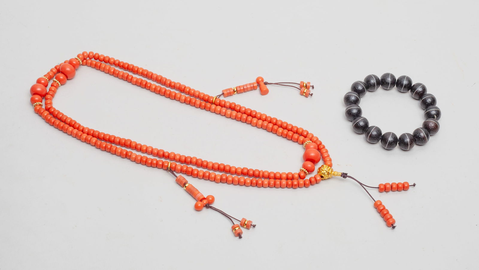 Chinese/ Tibetan Gemstone Prayer Beads (1 of 8)