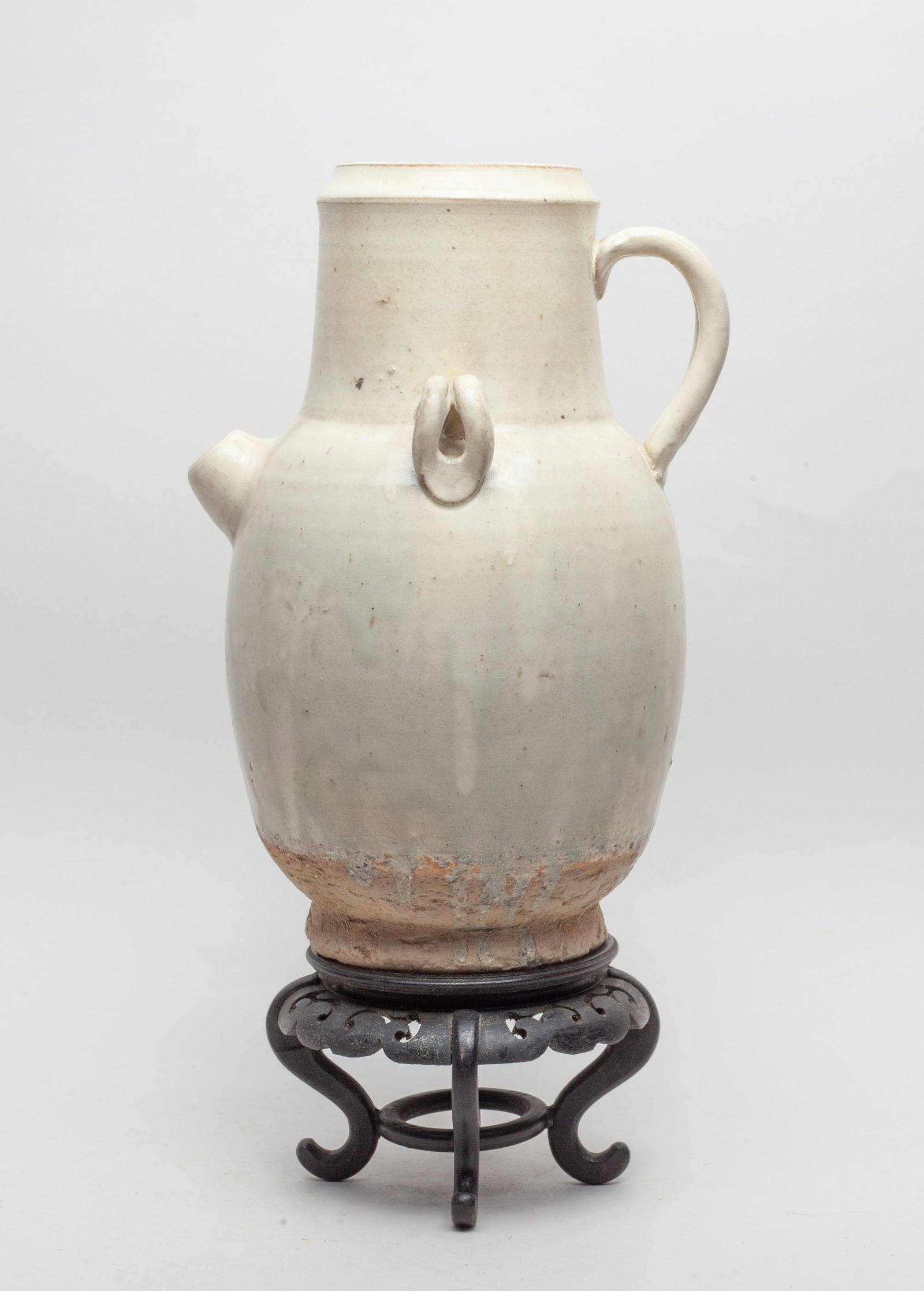 Korean Cream Glazed Porcelain Large Pot (1 of 8)