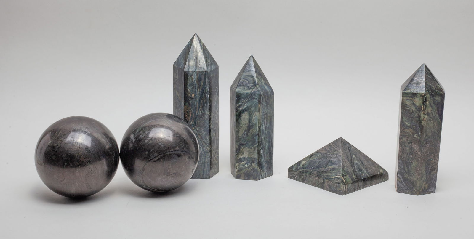 Estate Large Set Gemstone Sculptures (1 of 9)
