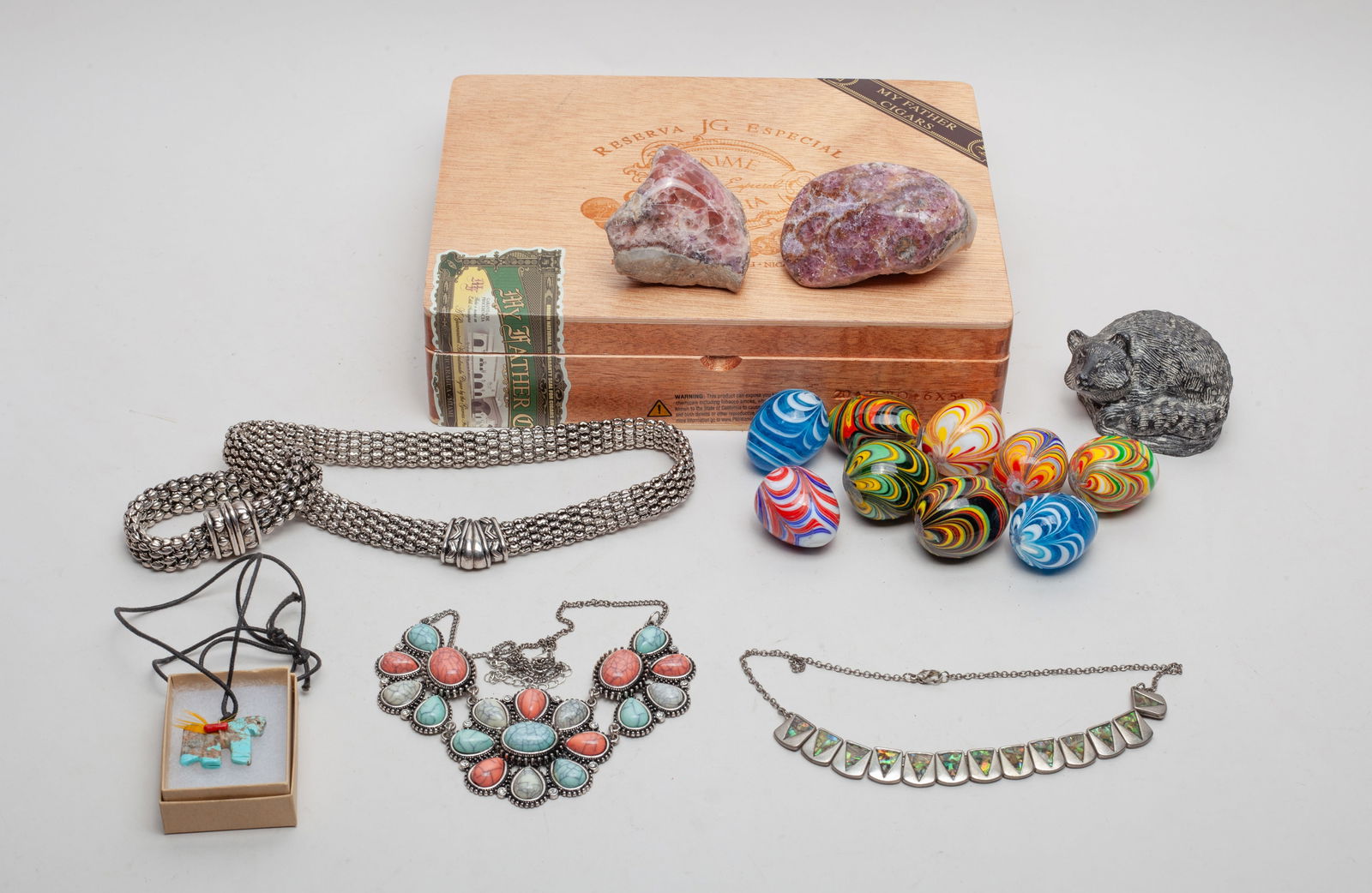 Venetian Glass, Zuni Fetish & Jewelry (1 of 10)