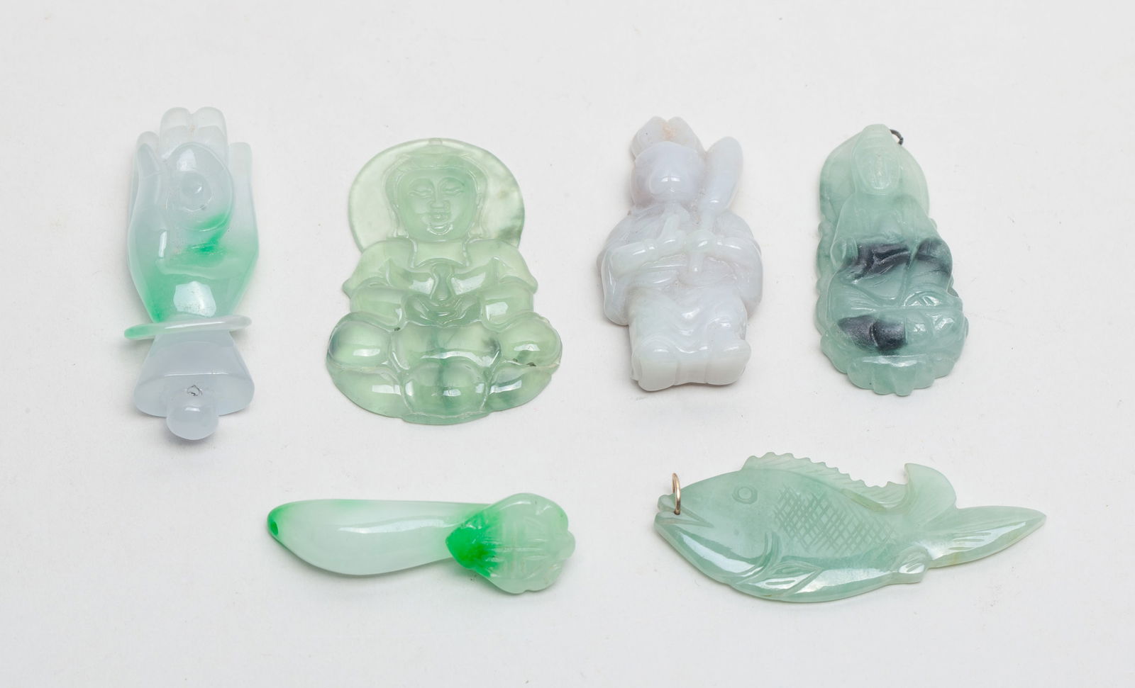 Estate Chinese Jade/ Colored Stone Carvings (1 of 12)