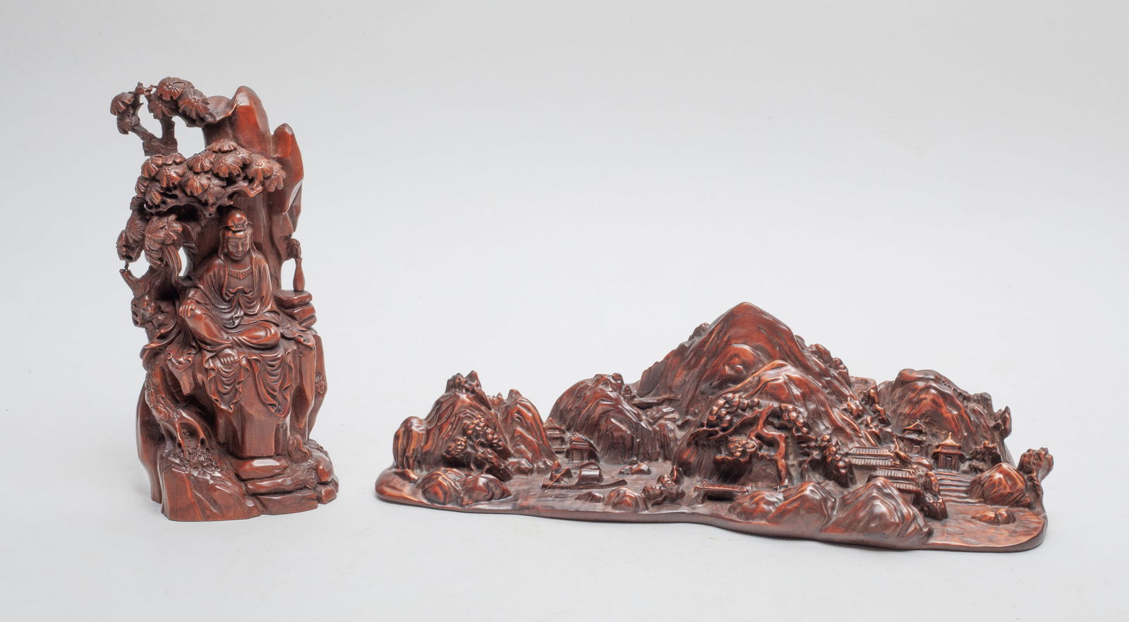 Two Chinese Wood Table Sculptures (1 of 11)