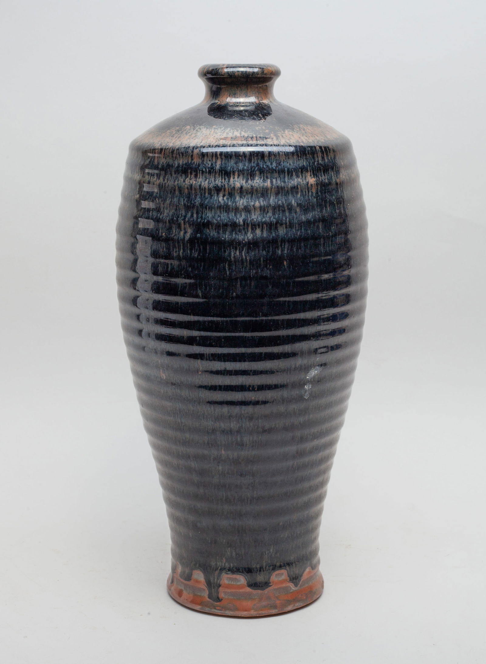 Tall Chinese Jichou Type Stoneware Vase (1 of 9)