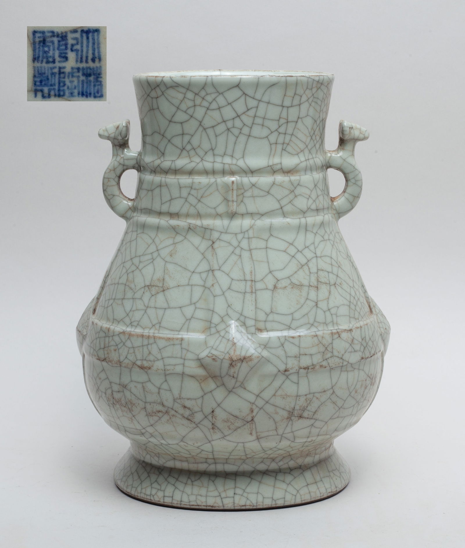 Large Chinese Ge Type Porcelain Vase (1 of 12)
