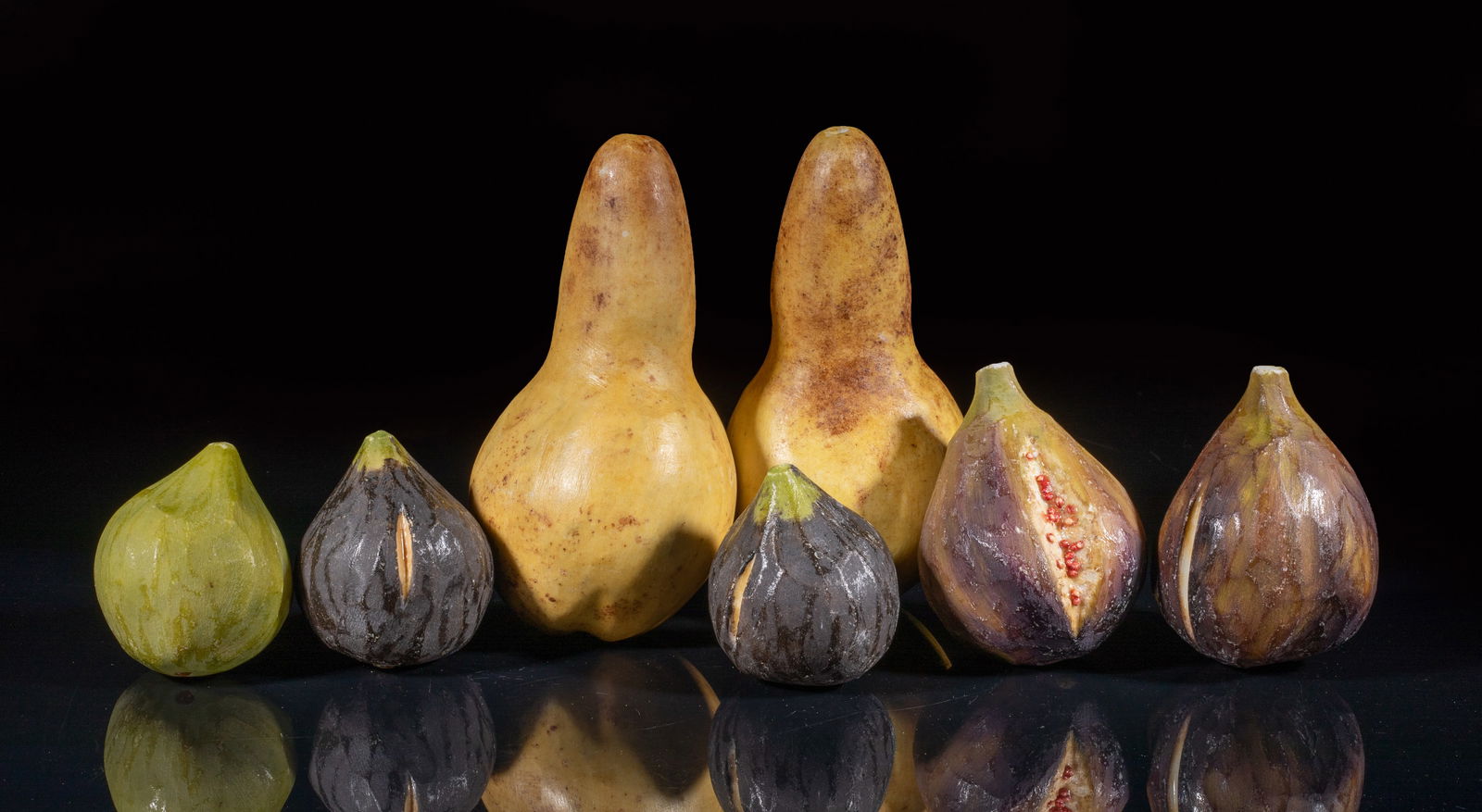 Vintage Italy Marble Sculptures of Fruit (1 of 8)