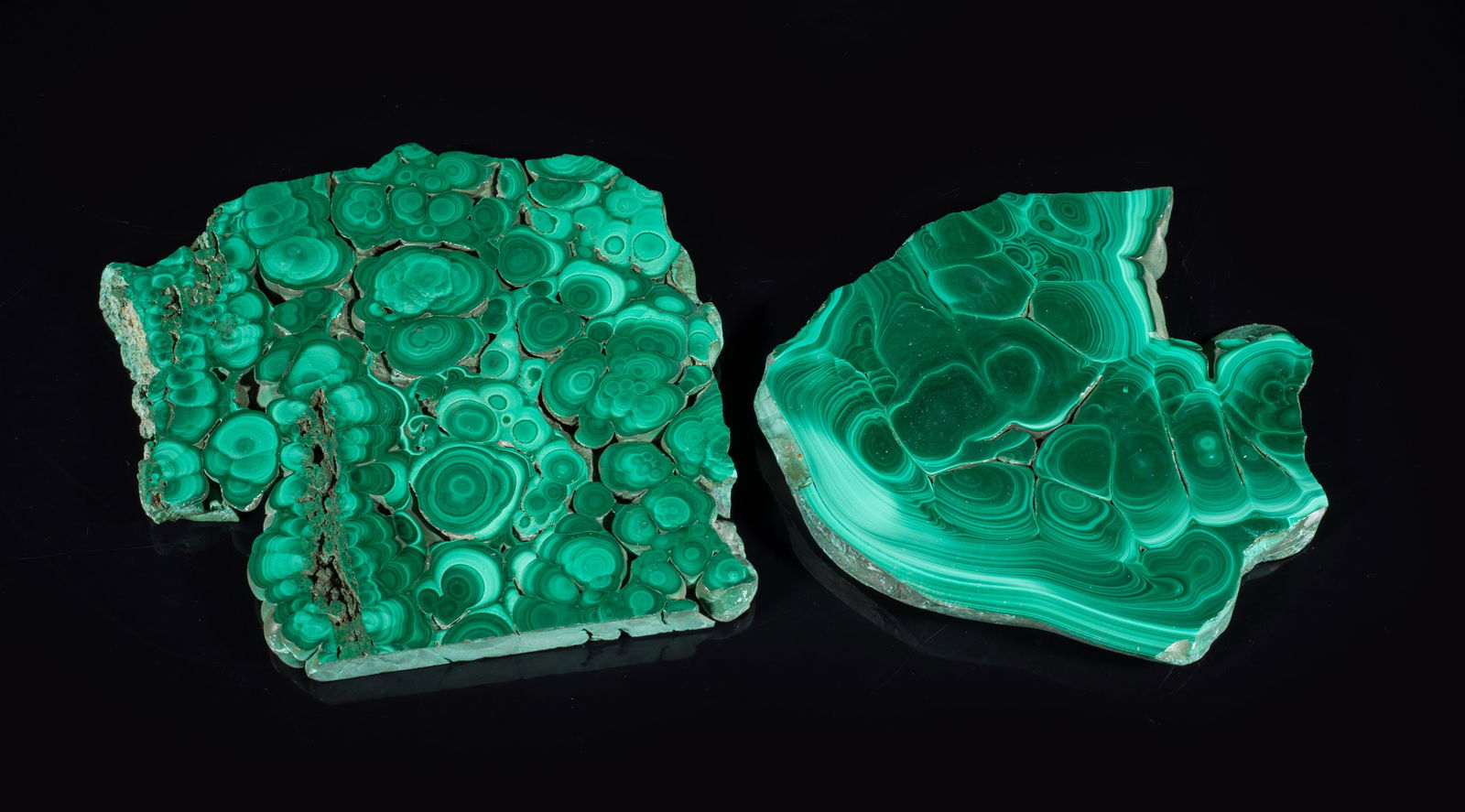 Two Mid-century Malachite Table Slab Sculpture (1 of 10)