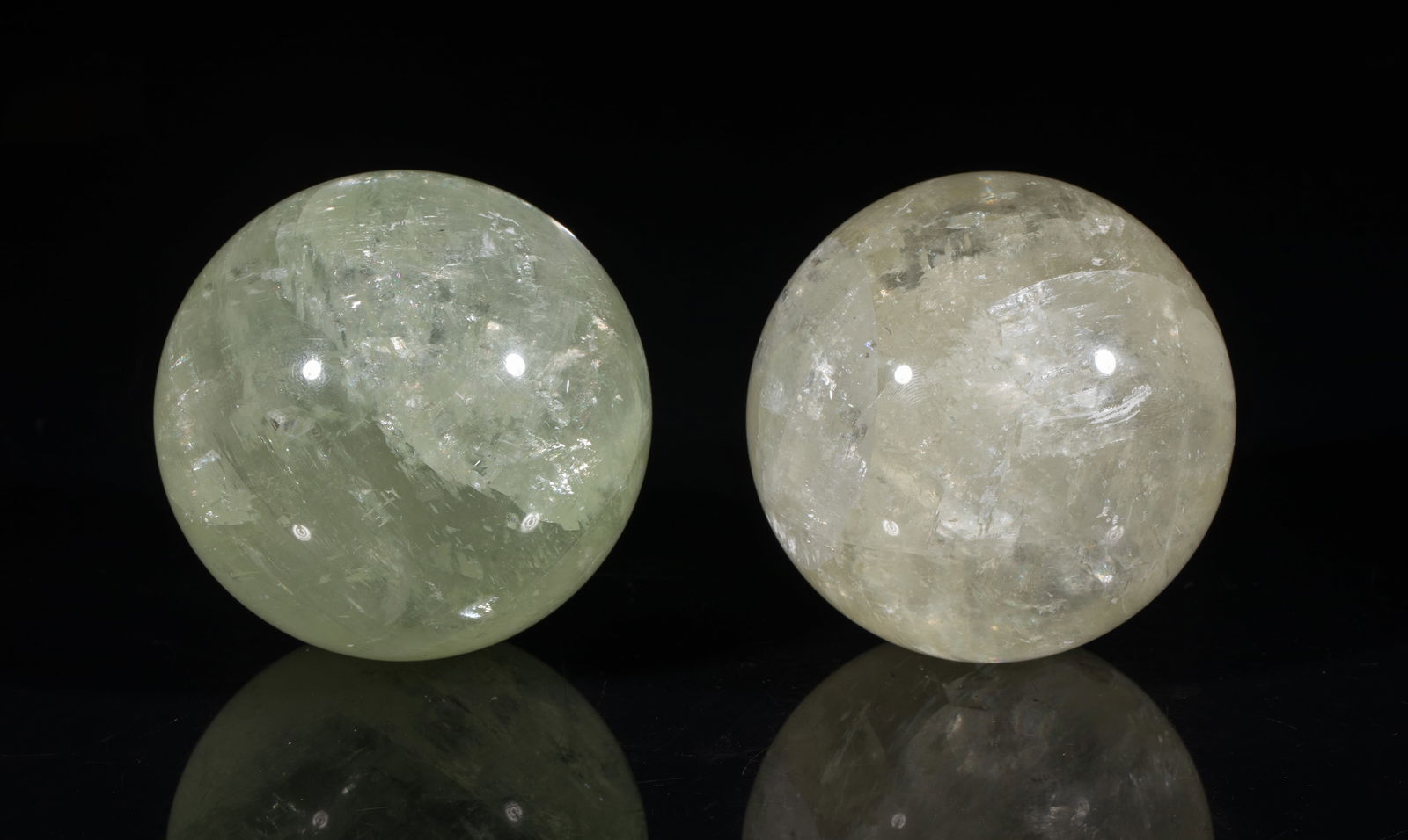 Two Mid-century Crystal/ Gemstone Balls (1 of 10)