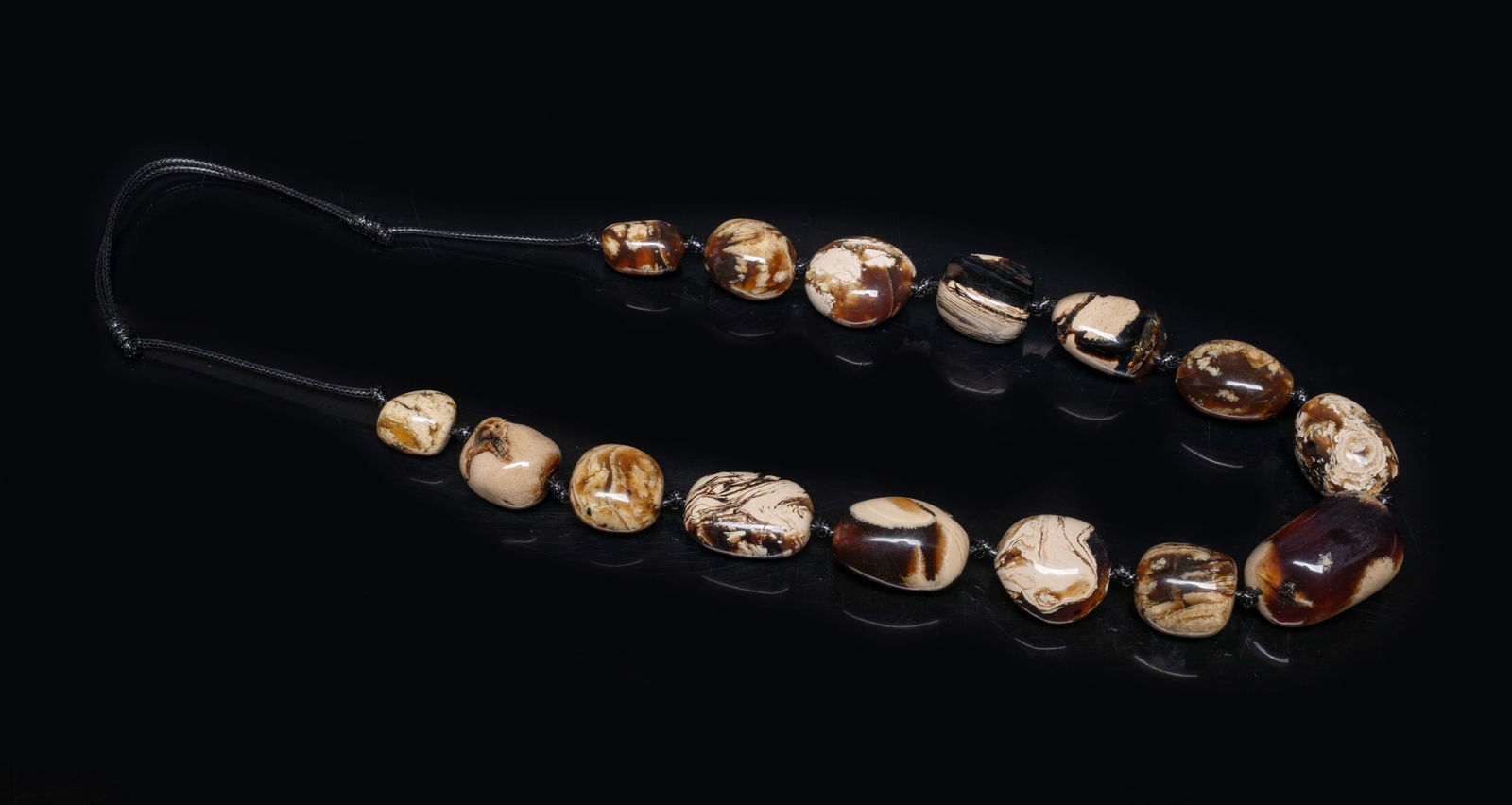 Vintage Chunk Bead Amber Necklace (1 of 8)