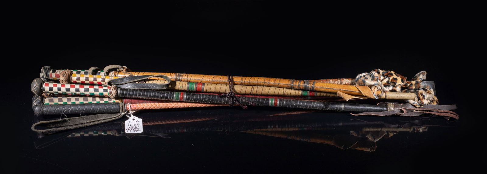 Antique/ Vintage Leather Horse Whip (1 of 8)