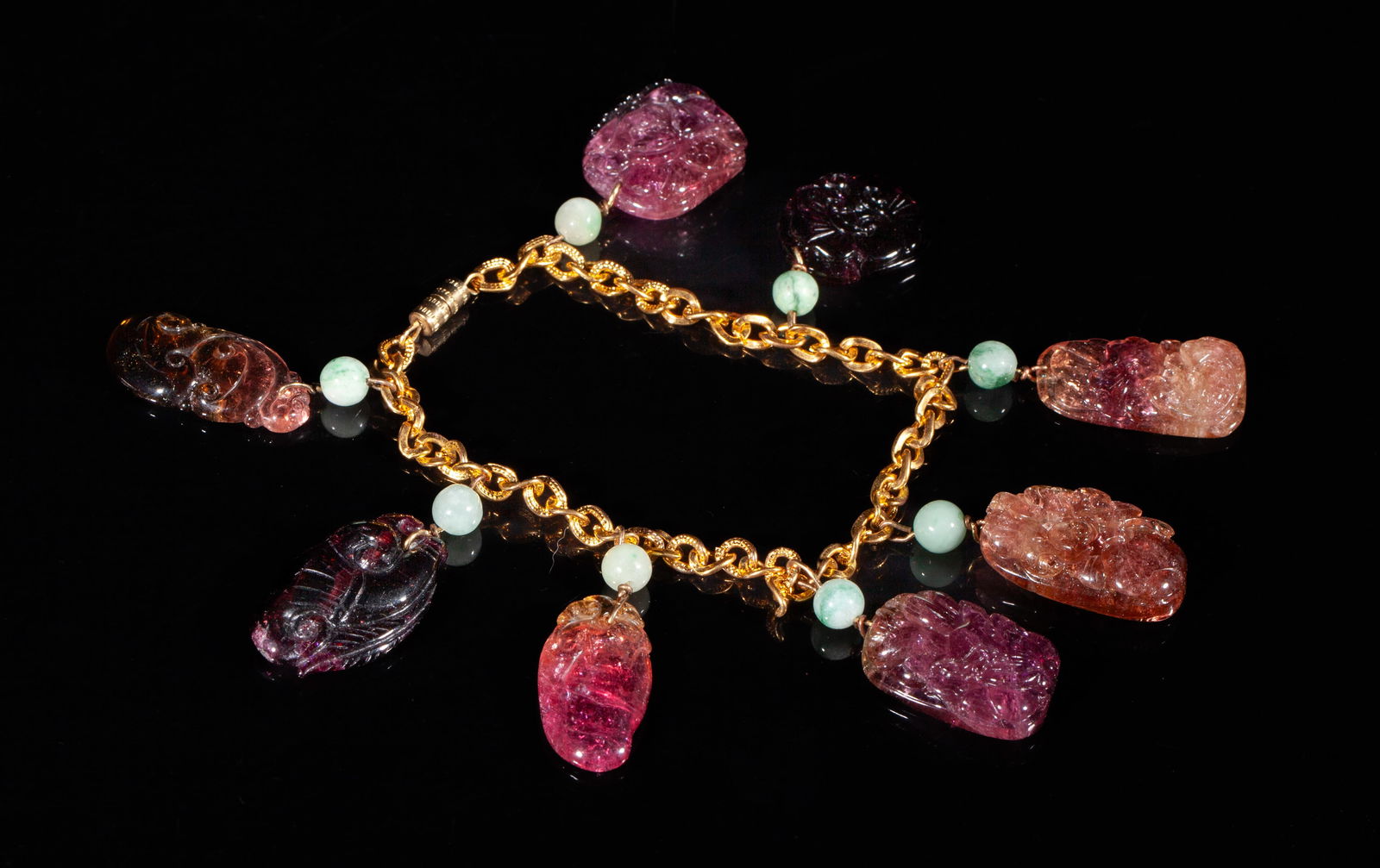 Chinese Large Tourmaline Bracelet (1 of 12)