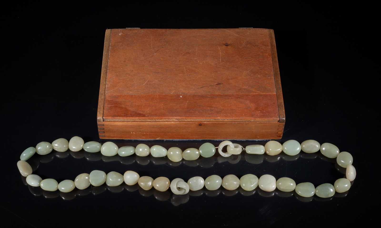 Chinese Export Jade Necklace (1 of 9)