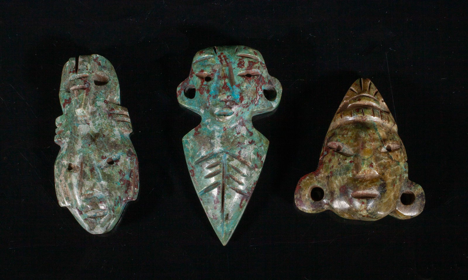 South American Maya Type Jade/ Stone Carvings (1 of 12)