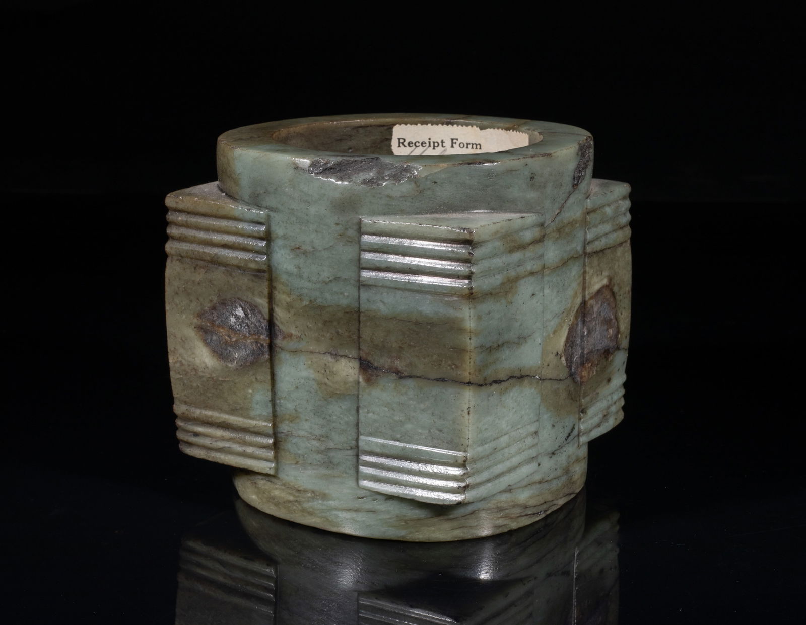 Large Chinese Jade Carving of Cong (1 of 10)