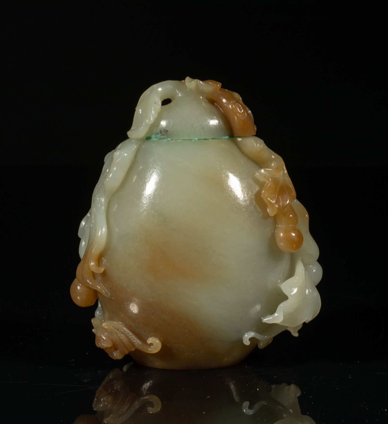 Chinese Russet Jade Covered Vase (1 of 7)