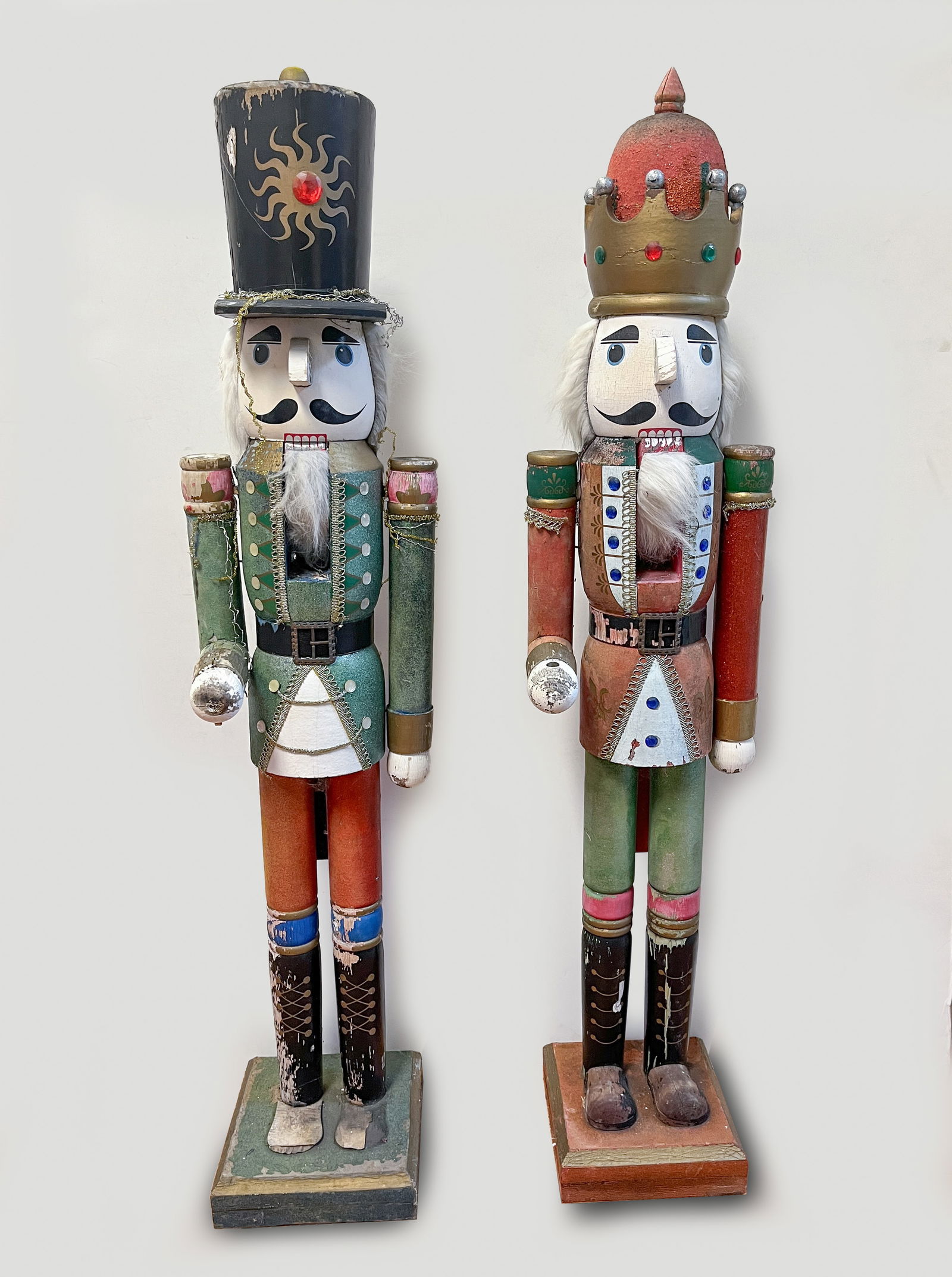 Two Tall Wood Holiday Sculptures (1 of 12)