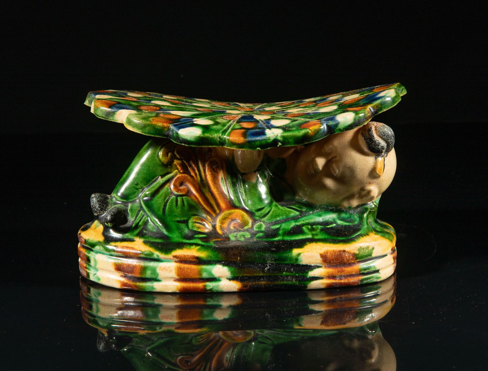 Collectible Chinese Sancai Porcelain Pillow (1 of 10)