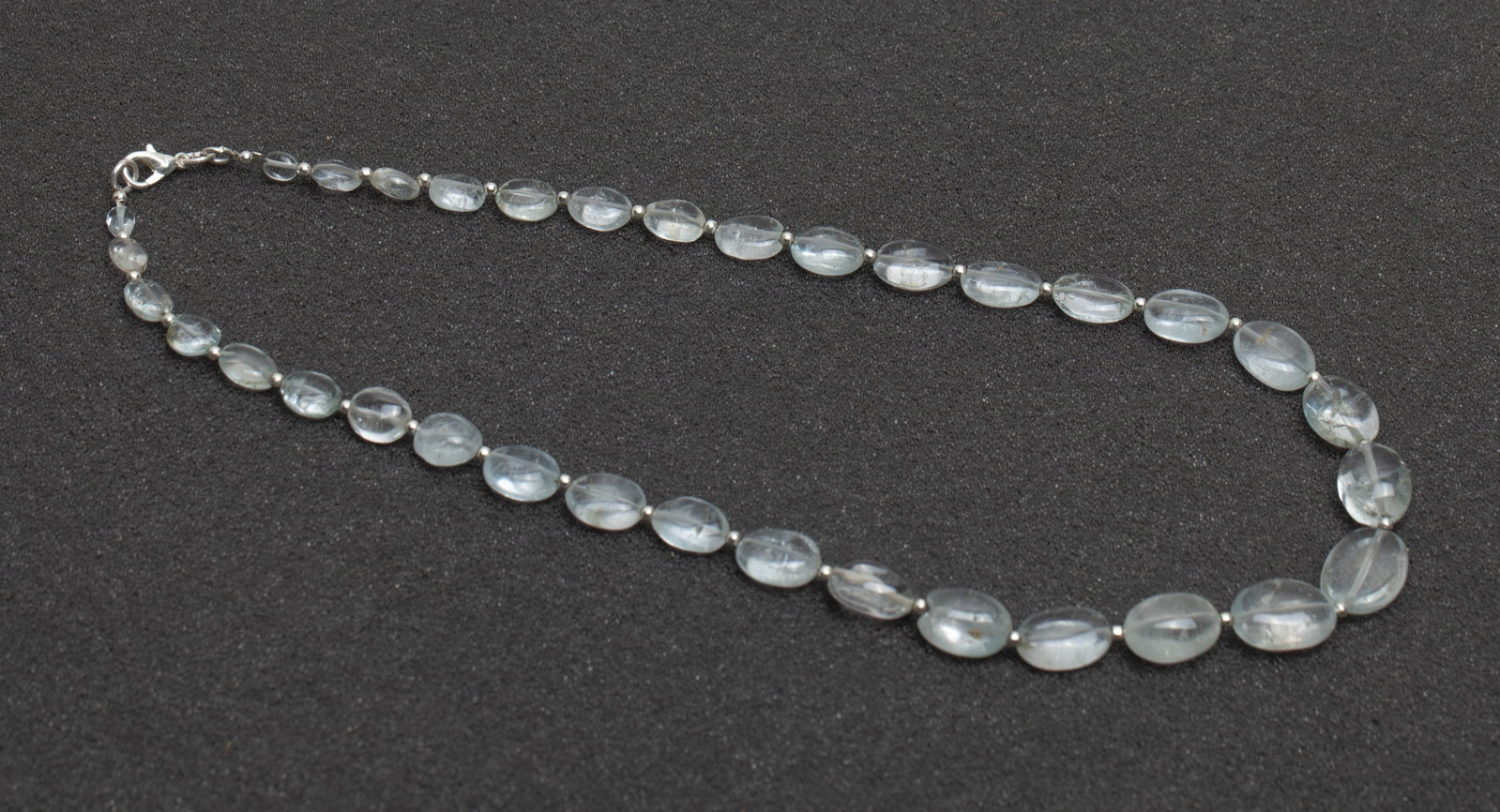 Collectible Clear Topaz Necklace: Collectible clear topaz bead necklace. Approx. 18inch L.