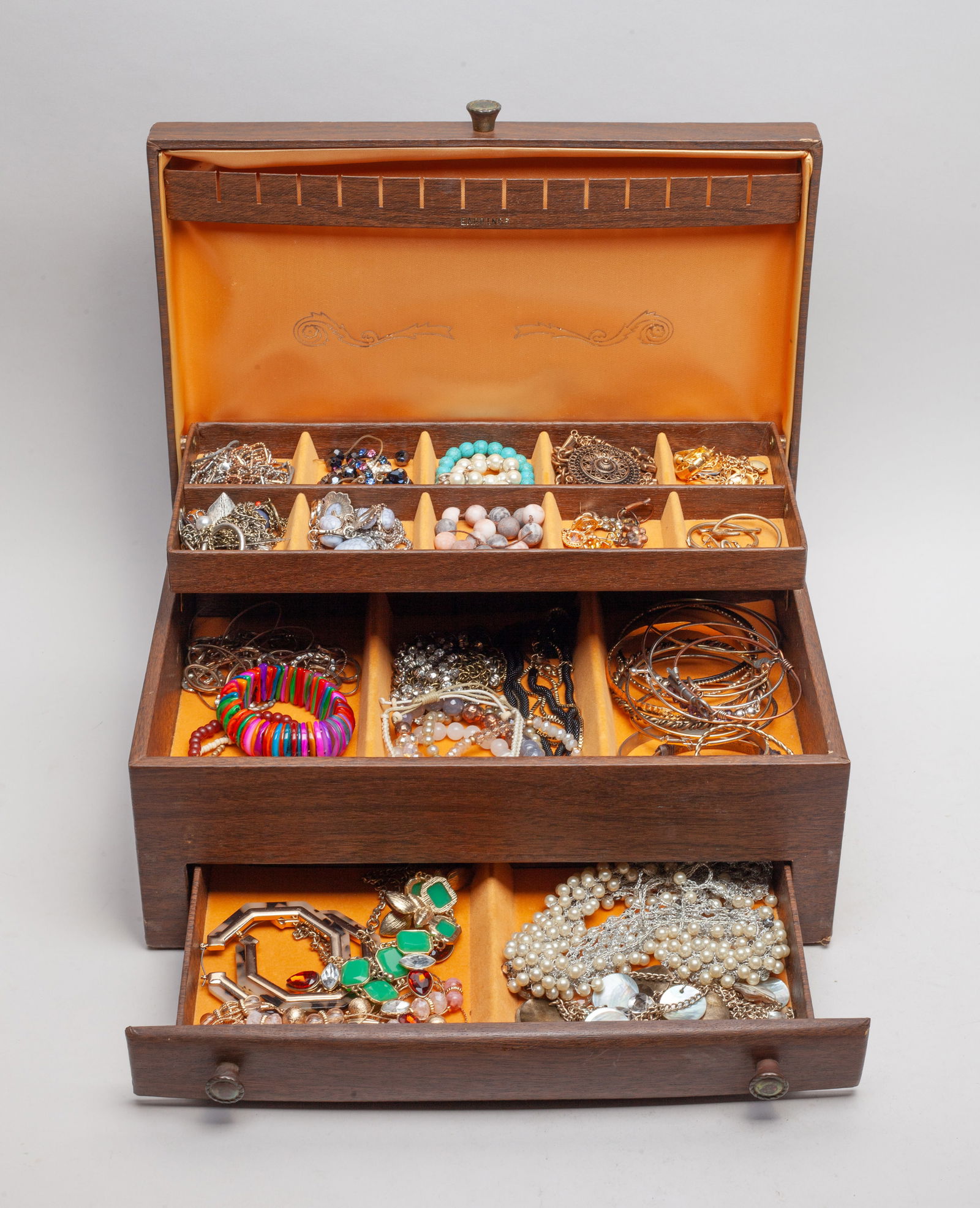 Estate Large Box of Vintage Costume Jewelry (1 of 9)