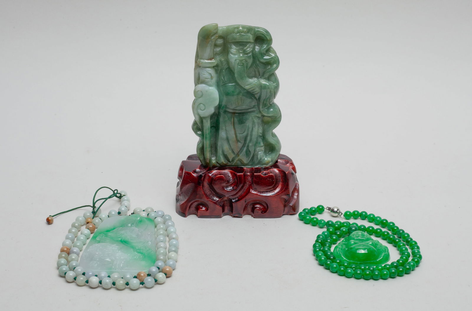 Estate Chinese Necklaces & Sculpture (1 of 10)