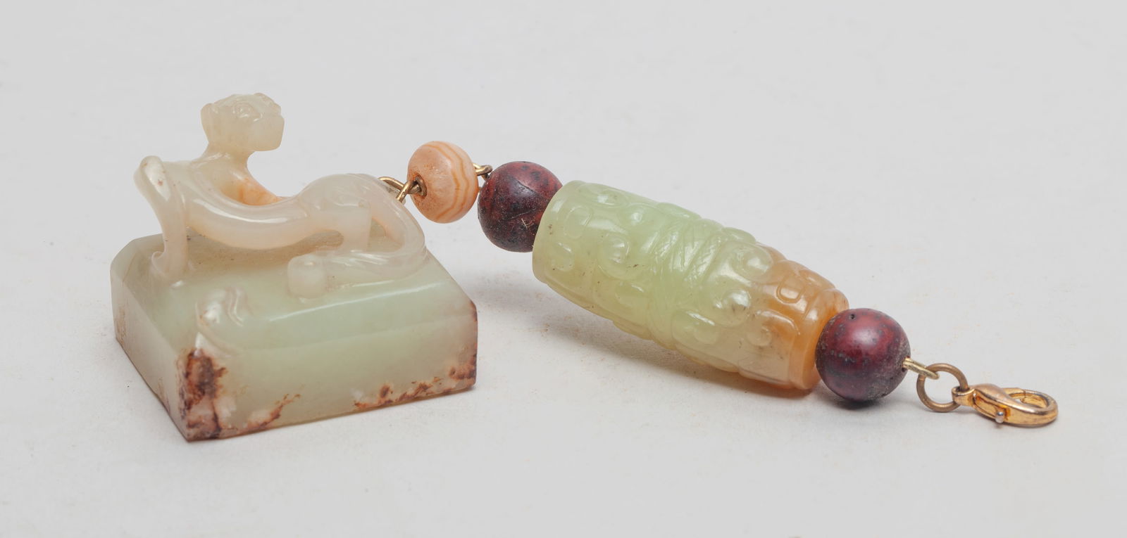 Chinese Manchu Type Jade Pendants (1 of 11)
