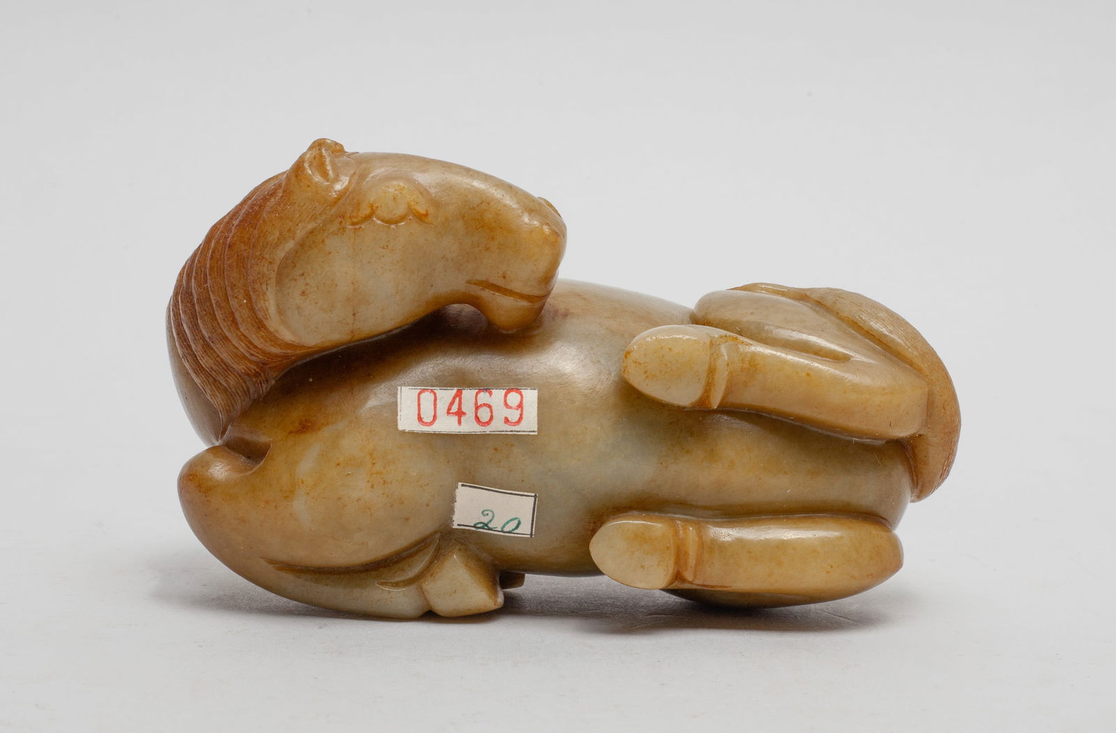 Large Chinese Russet Jade Table Sculpture of Horse (1 of 13)