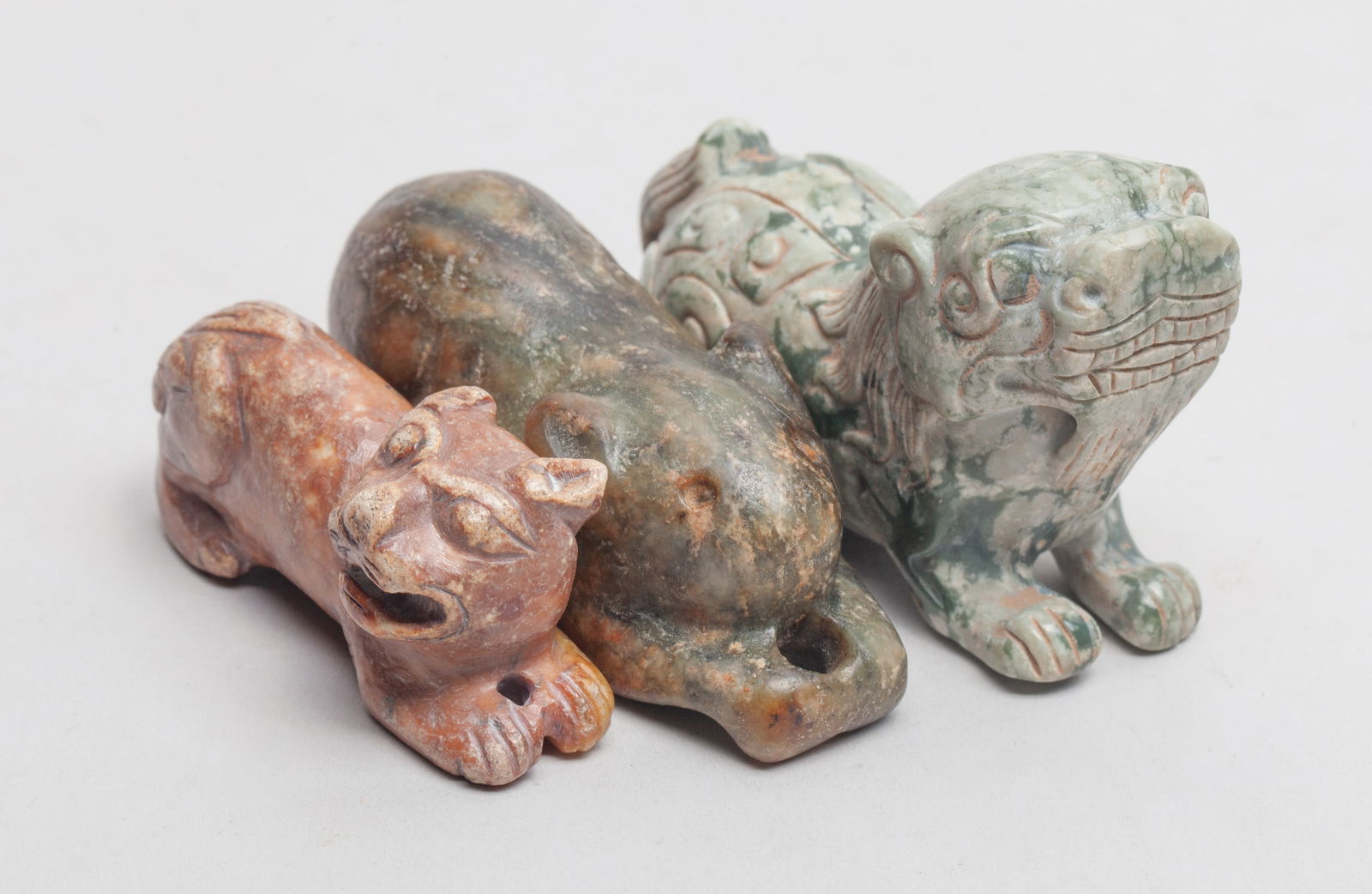 Chinese Burnt Jade Beasts (1 of 13)