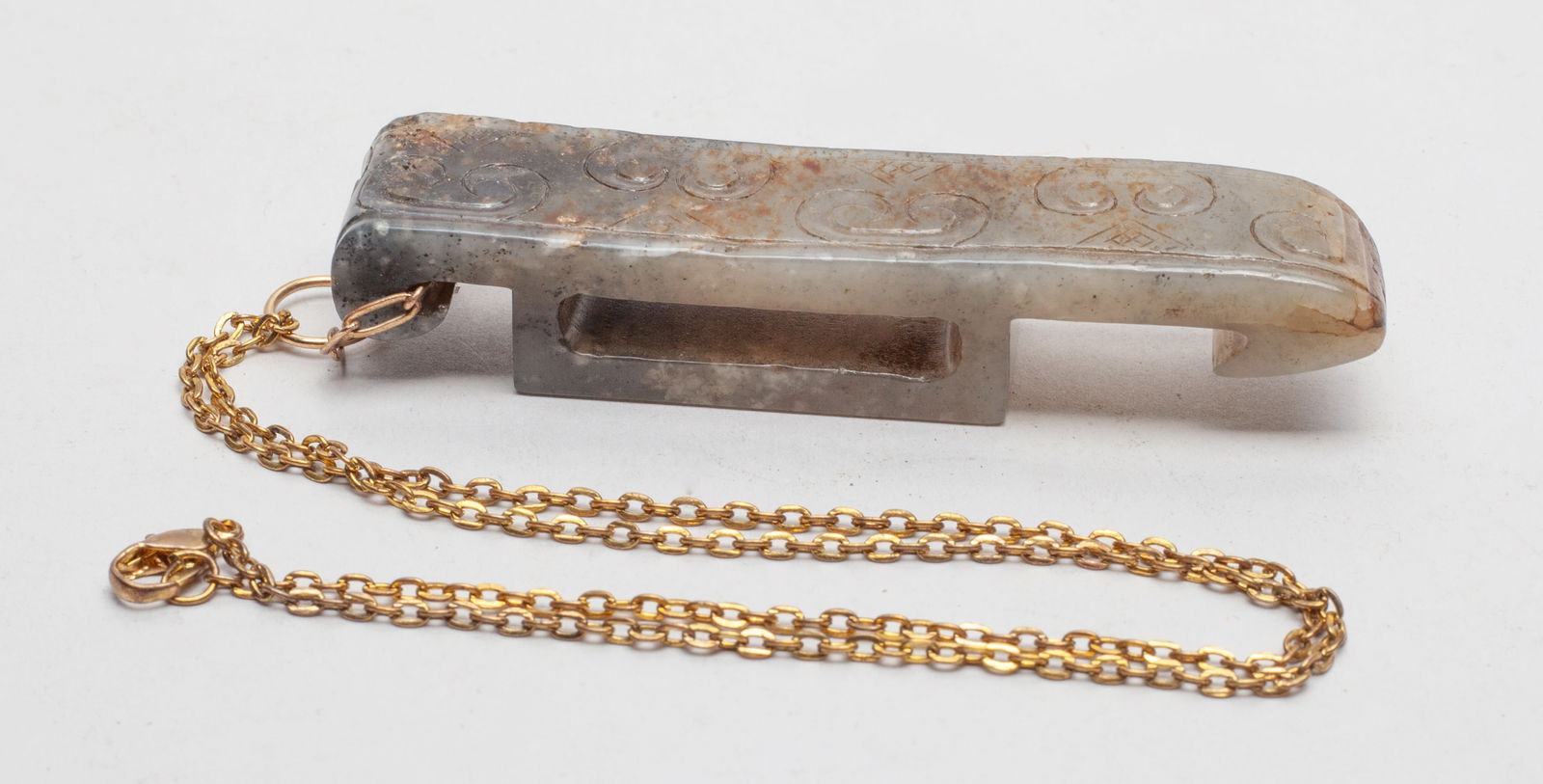 Chinese Export Jade Hook Pendant (1 of 11)